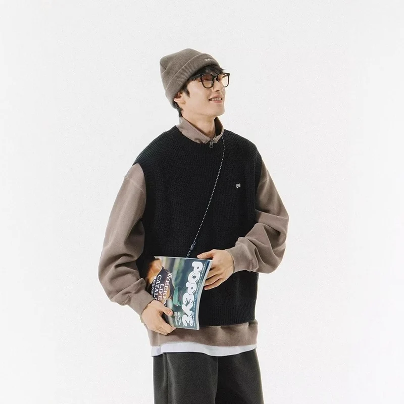 Herren Modischer ärmelloser Pullover Drune