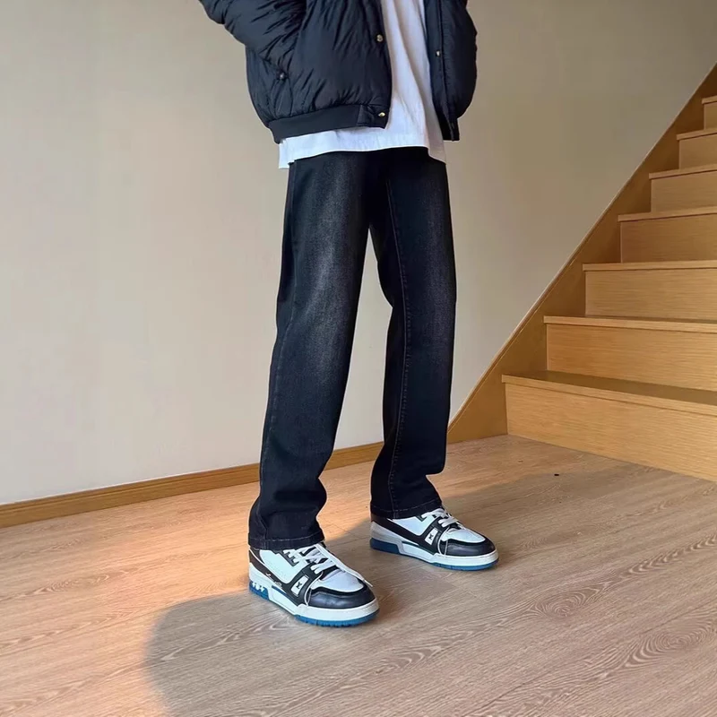 Herren Modische Weitgeschnittene Jeans Drune