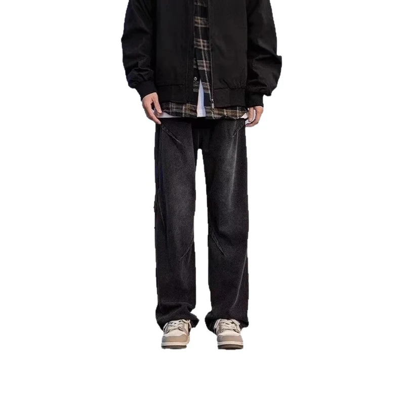 Herren Modische Weitgelegte Jeans Drune