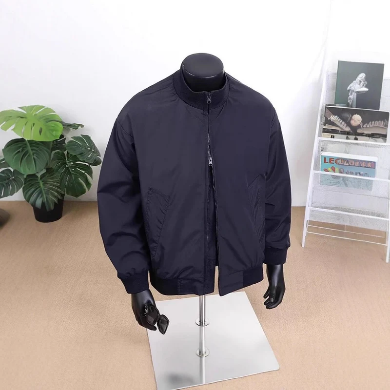 Herren Modische Steppjacke mit hohem Kragen Drune