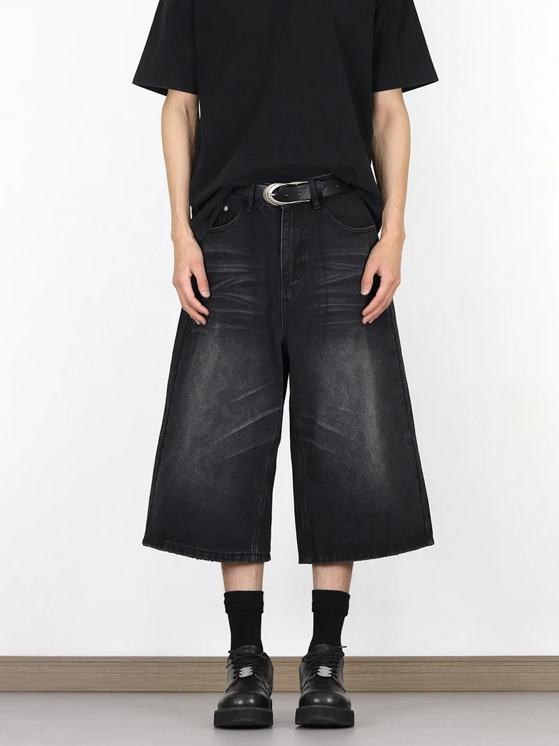 Herren Modische Dialen Denim-Cargo-Shorts Drune