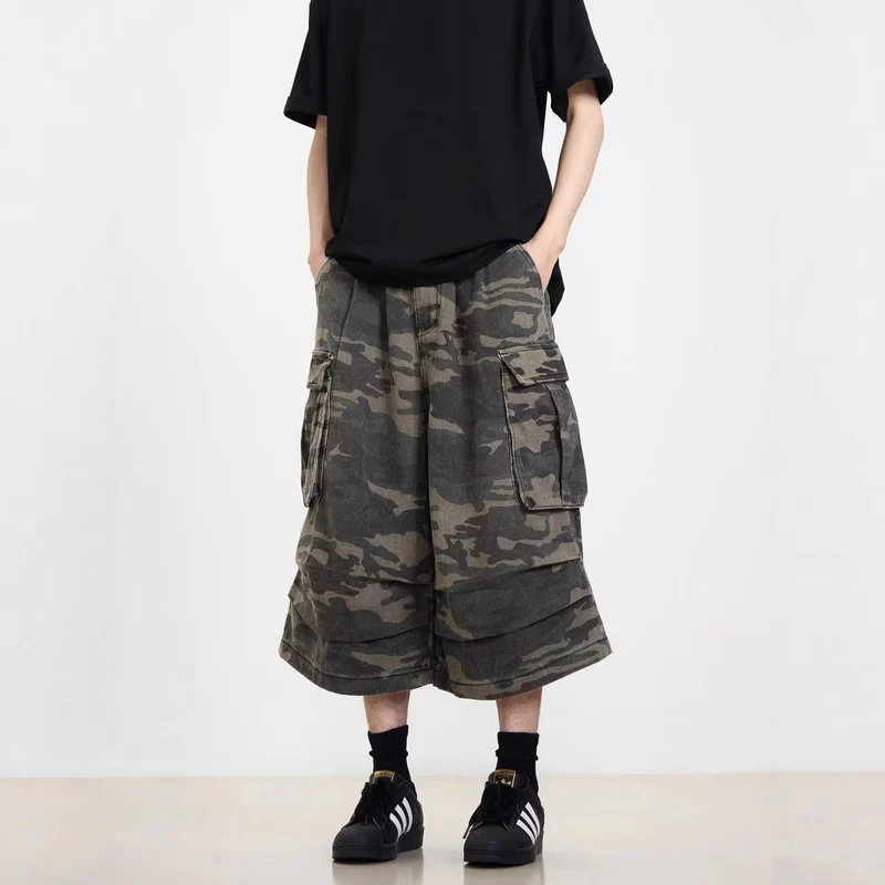 Herren Modische Cargoshorts mit weitem Schnitt Drune