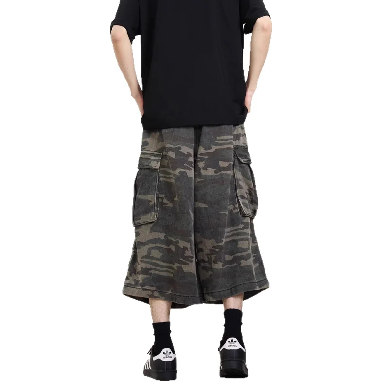 Herren Modische Cargoshorts mit weitem Schnitt Drune