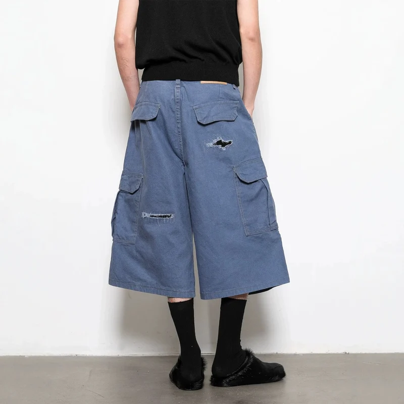 Herren Modische Cargo-Shorts mit weitem Schnitt und praktischen Taschen Drune