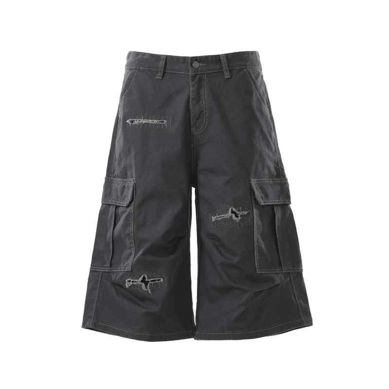 Herren Modische Cargo-Shorts mit weitem Schnitt und praktischen Taschen Drune