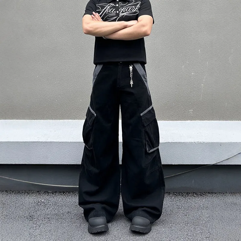 Herren Modische Baggy Cargo-Hose Drune