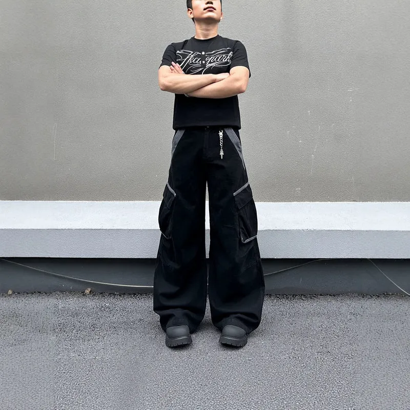 Herren Modische Baggy Cargo-Hose Drune