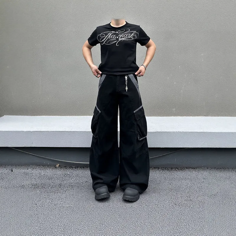 Herren Modische Baggy Cargo-Hose Drune