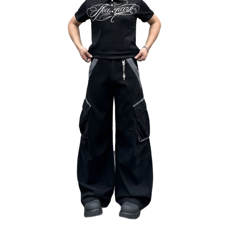 Herren Modische Baggy Cargo-Hose Drune