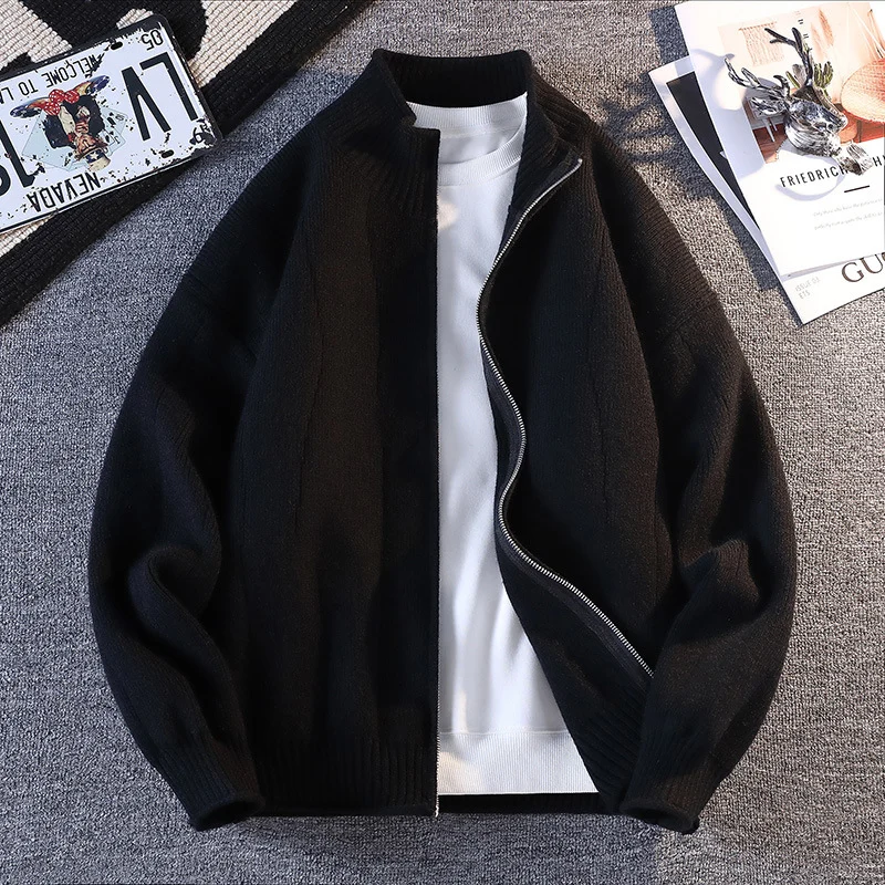 Herren Lässiger Windbreaker mit hochgeschlossenem Reißverschluss Drune