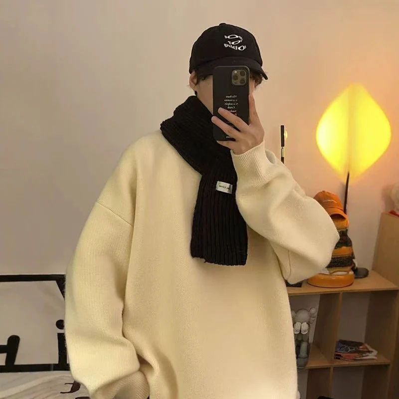 Herren Lässiger Oversized Pullover Drune