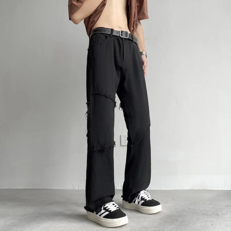 Herren Lässige Weitbein-Jeans Drune