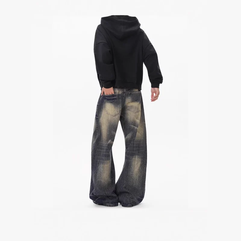 Herren Lässige Ultra-Baggy Jeans Drune