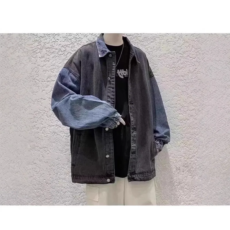 Herren Lässige Oversized Jeansjacke Drune