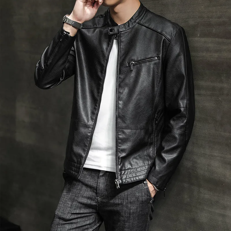 Herren Modische Kunstlederjacke Drune 1788321727