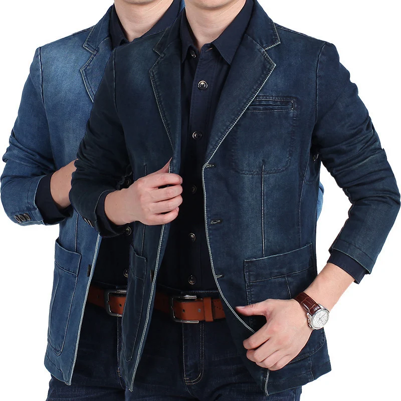 Herren Modische Jeansblazer Drune