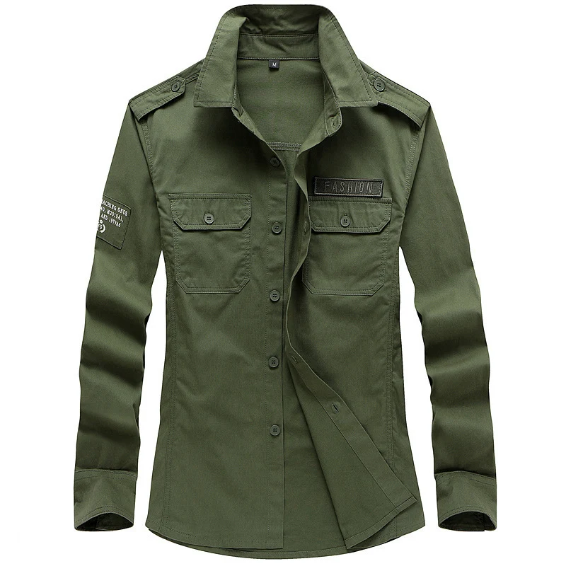 Herren Modische Hemdjacke mit praktischen Taschen Drune