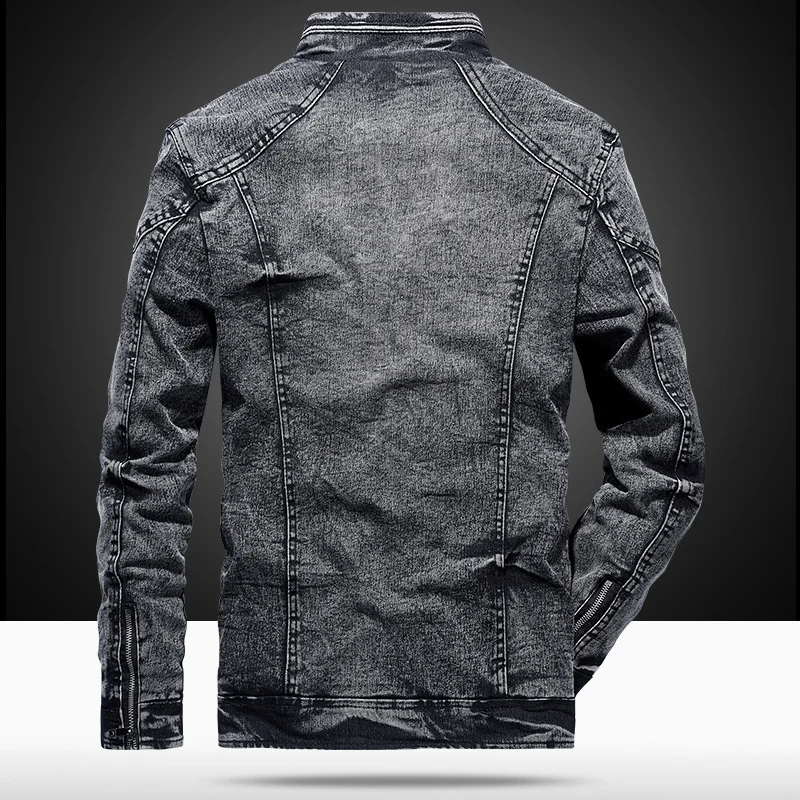 Herren Modische Denimjacke mit modischem Schnitt Drune
