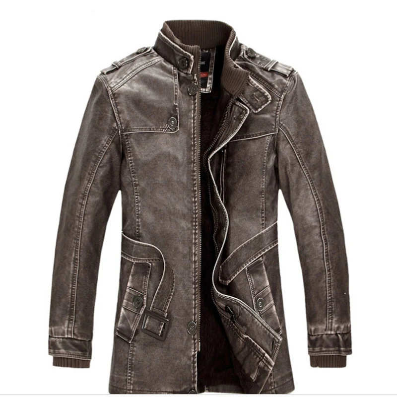 Herren Modische Denimjacke mit Fleecefutter Drune