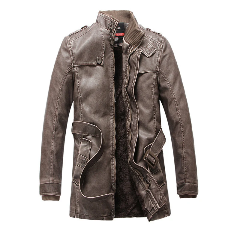 Herren Modische Denimjacke mit Fleecefutter Drune