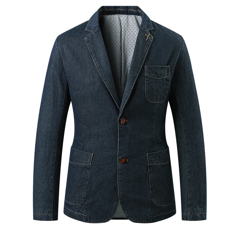 Herren Modische Denim-Blazerjacke Drune