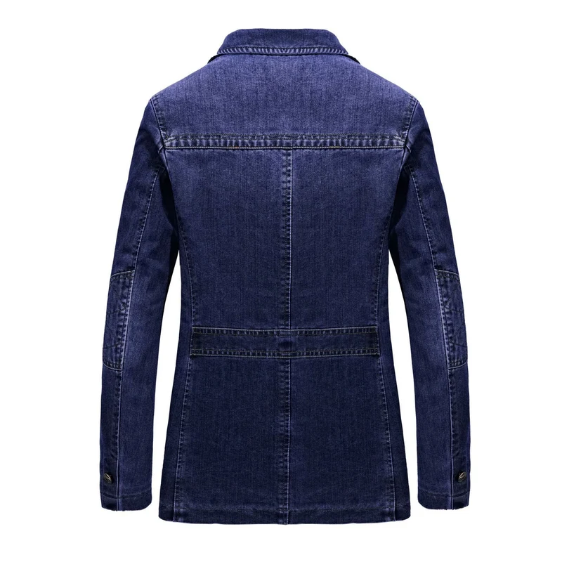 Herren Modische Denim Blazerjacke Drune