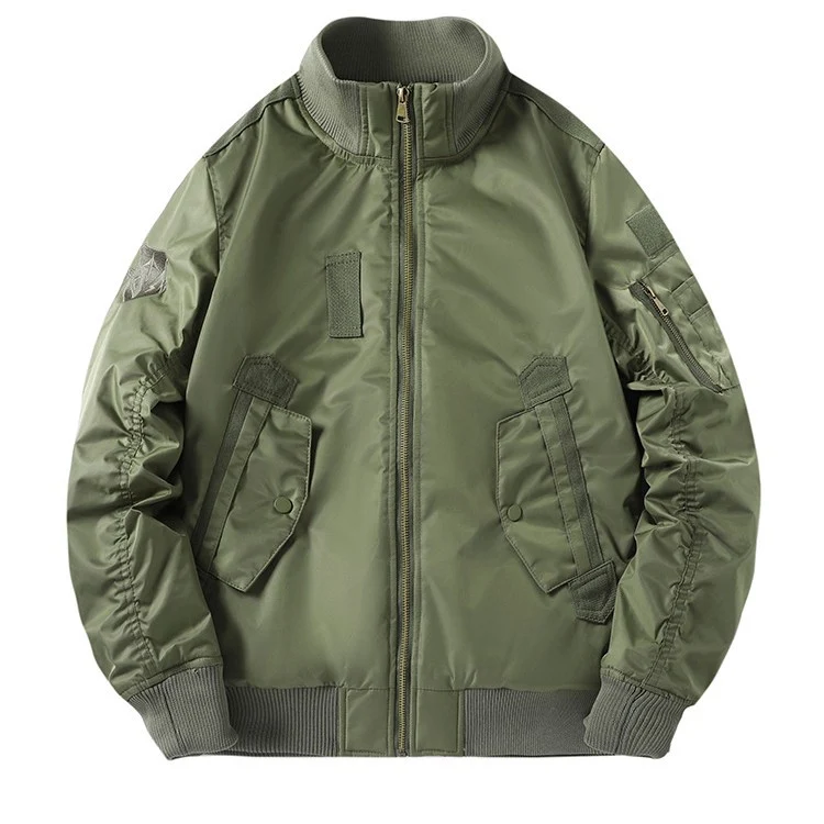 Herren Modische Bomberjacke mit Utility-Taschen Drune