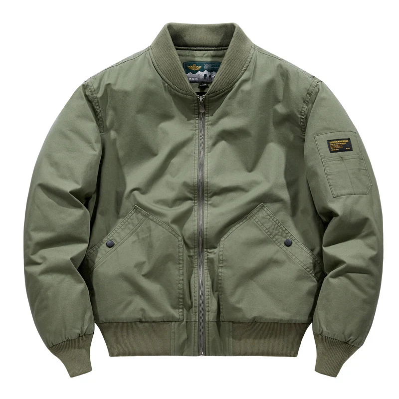 Herren Modische bomberjacke mit Steppdetails Drune
