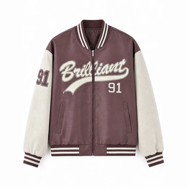 Herren Modische Bomberjacke mit sportlichem Schnitt Drune