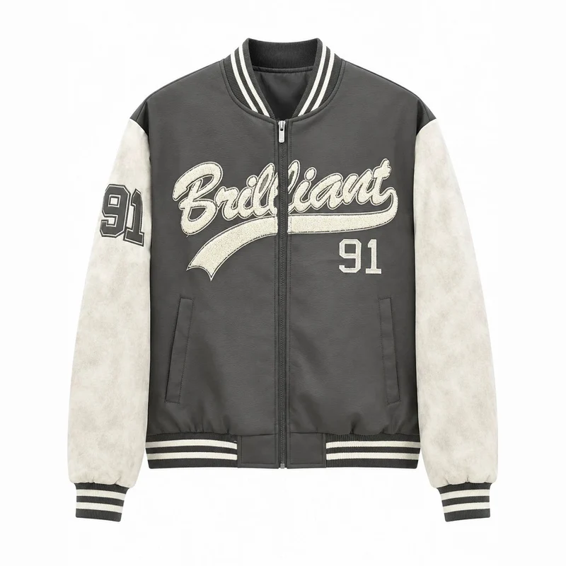Herren Modische Bomberjacke mit sportlichem Schnitt Drune