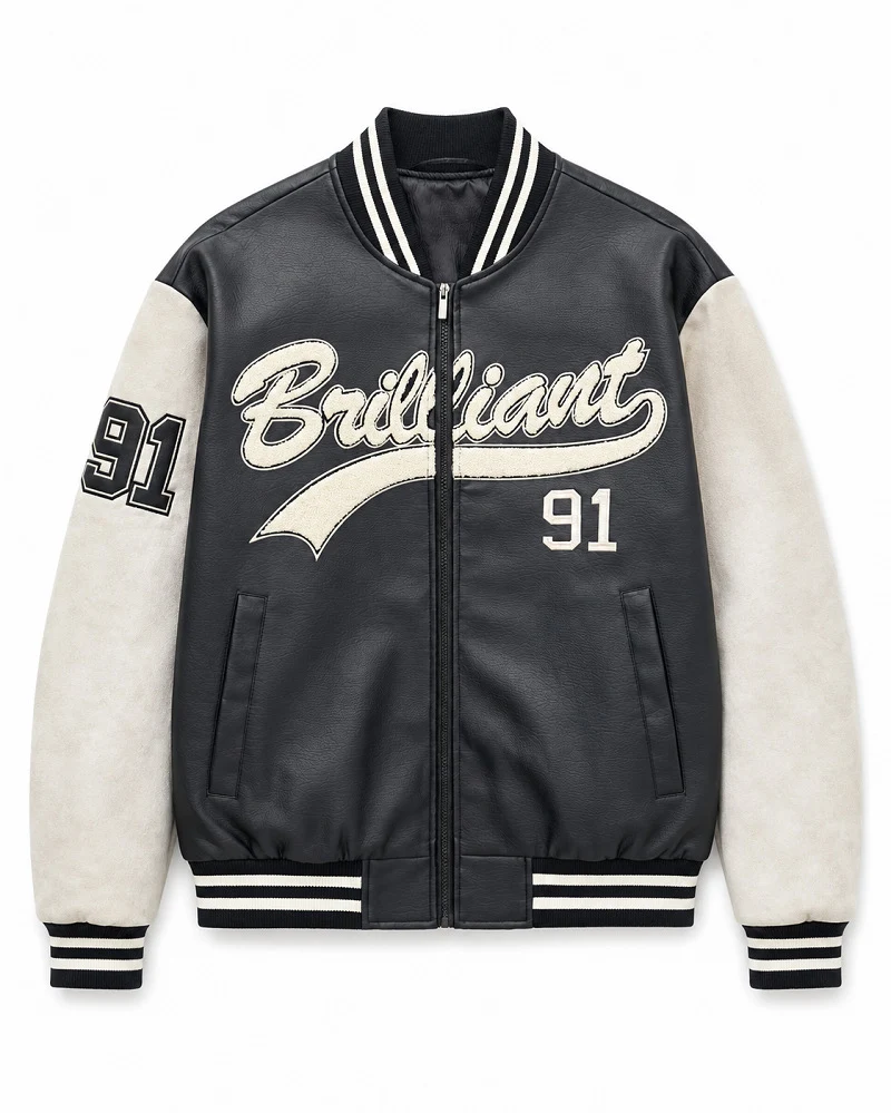Herren Modische Bomberjacke mit sportlichem Schnitt Drune