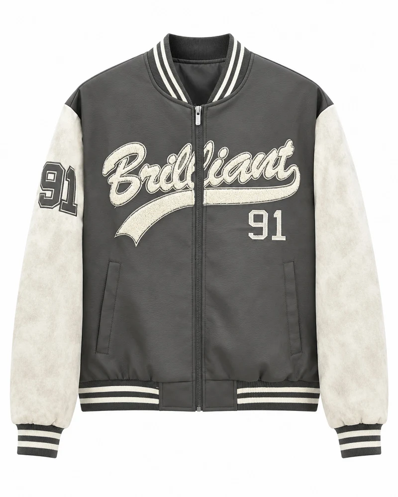 Herren Modische Bomberjacke mit sportlichem Schnitt Drune