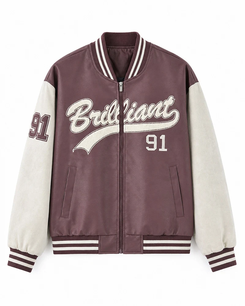 Herren Modische Bomberjacke mit sportlichem Schnitt Drune