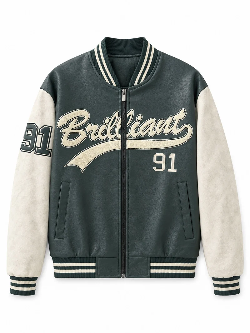 Herren Modische Bomberjacke mit sportlichem Schnitt Drune