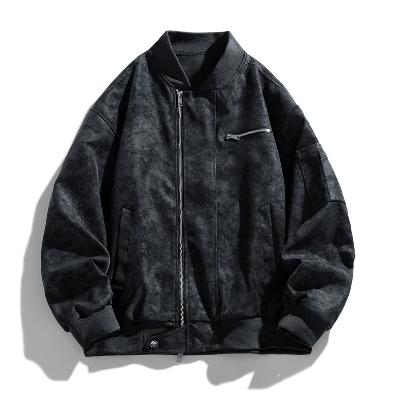 Herren Modische Bomberjacke mit praktischen Taschen Drune