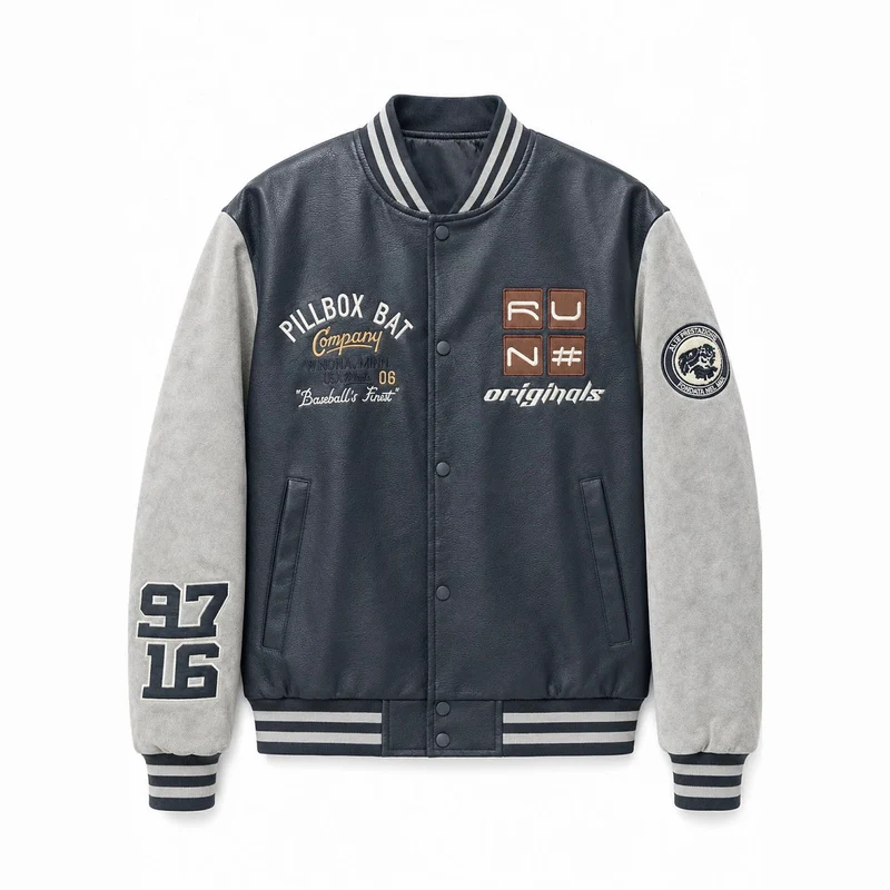 Herren Modische Baseballjacke Drune