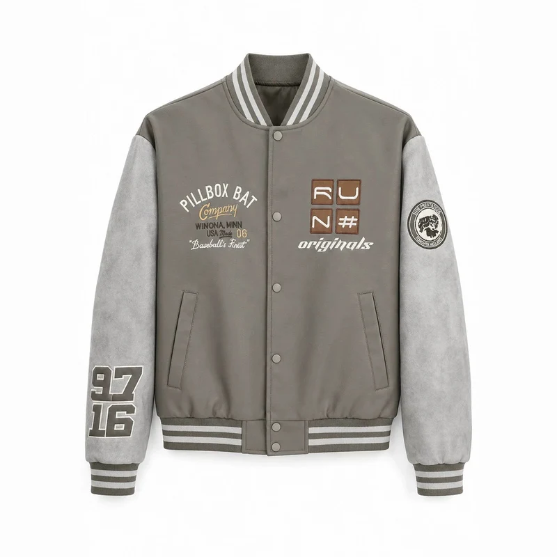 Herren Modische Baseballjacke Drune