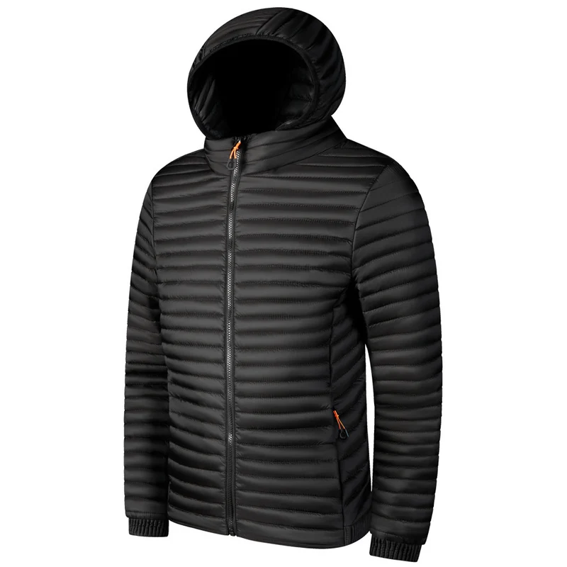 Herren Moderne Steppjacke mit Kapuze Drune