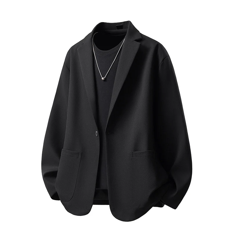Herren Oversize-Sakko-Jacke mit legerer Overshirt-Silhouette Drune