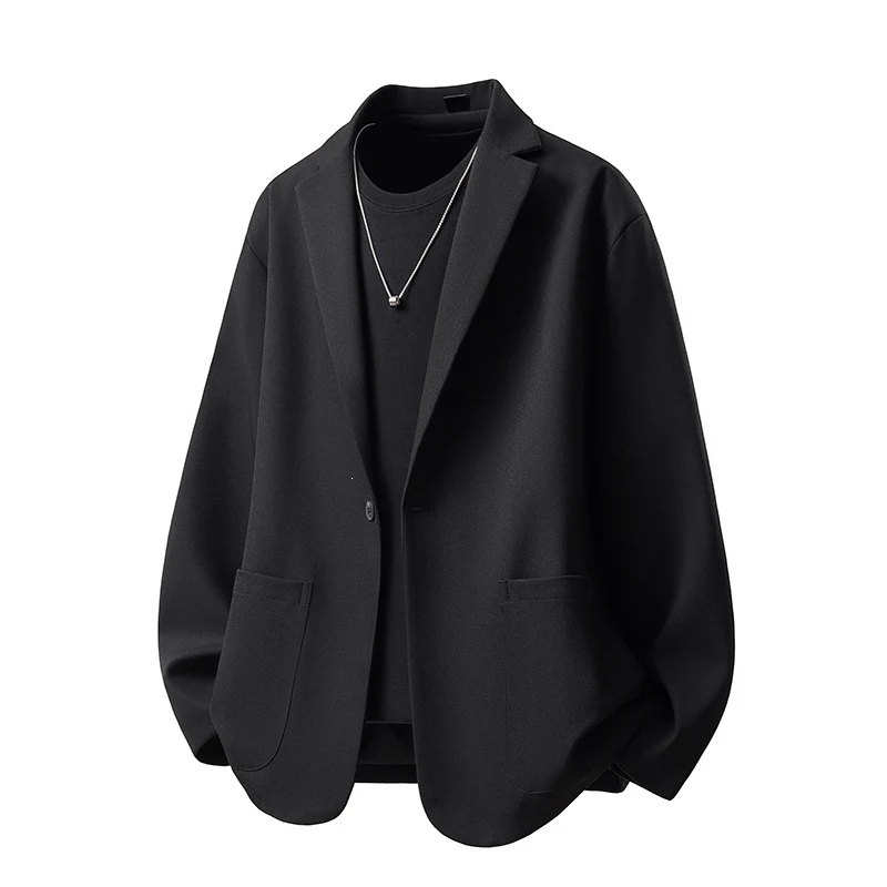 Herren Oversize-Sakko-Jacke mit legerer Overshirt-Silhouette Drune