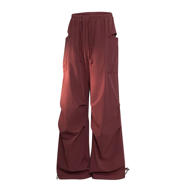 Herren Oversize-Cargohose im Tech-Look mit Tunnelzugbund, extra weitem Bein & verstellbaren Beinabschlüssen Drune