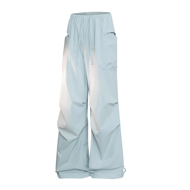 Herren Oversize-Cargohose im Tech-Look mit Tunnelzugbund, extra weitem Bein & verstellbaren Beinabschlüssen Drune