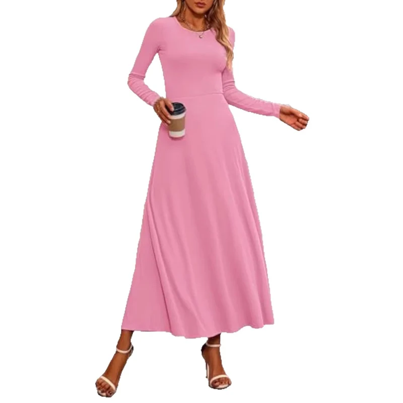 Damen Fließendes Maxikleid Drune