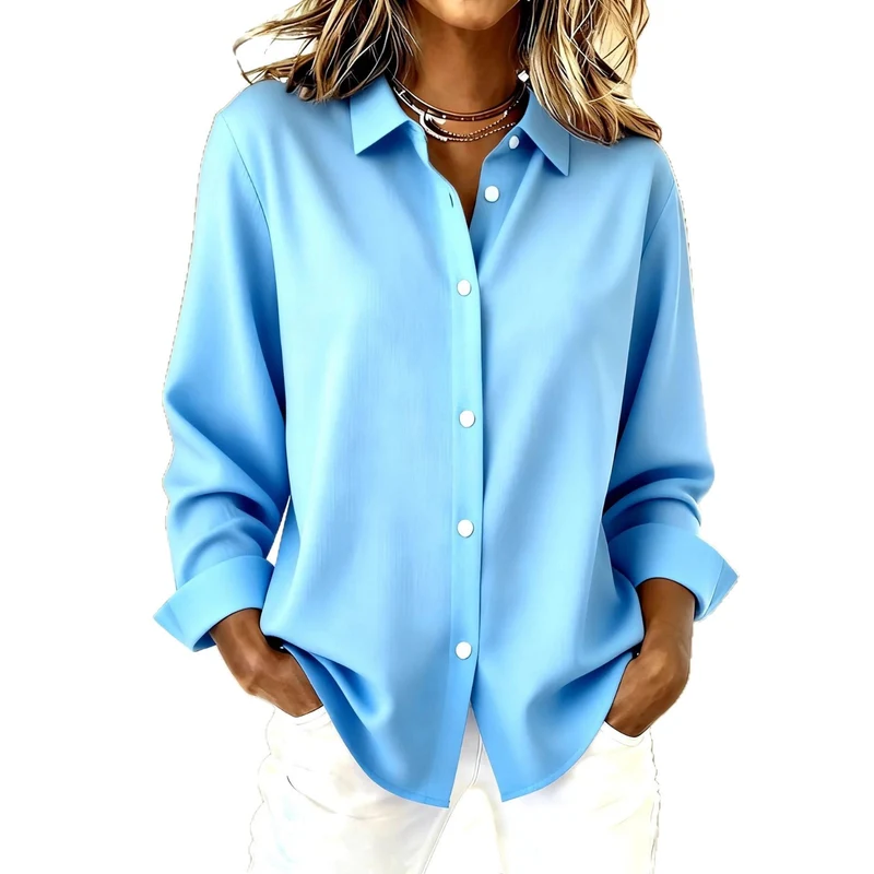 Damen Elegantes und lässiges Langarmhemd Drune