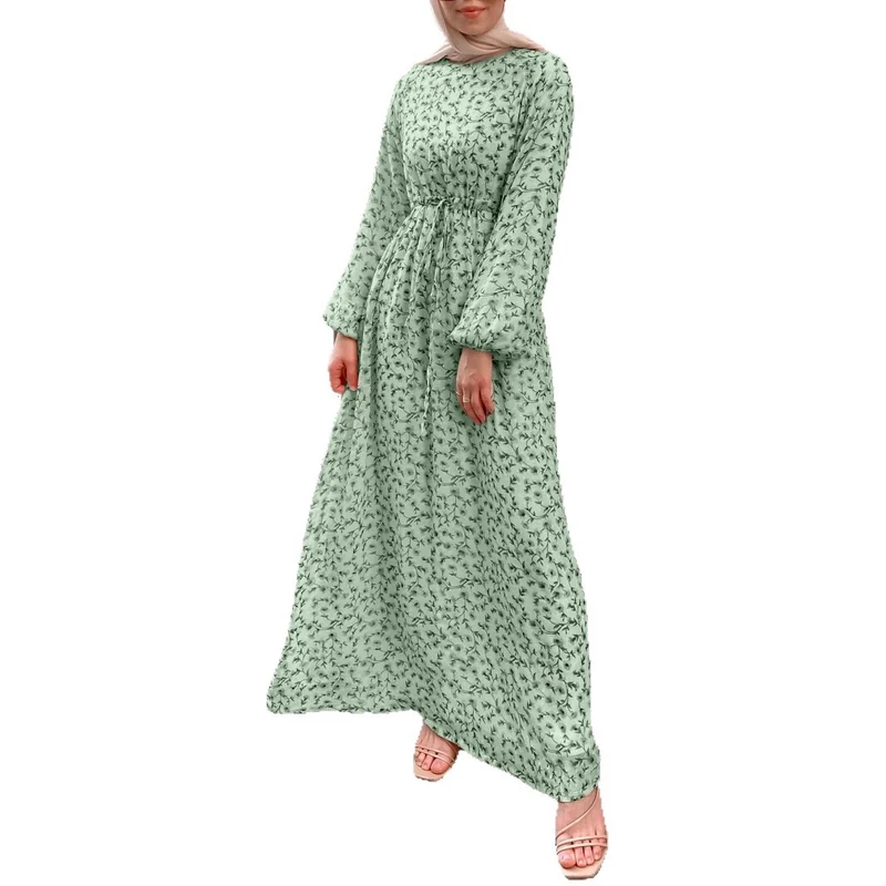 Damen Elegantes Maxikleid mit floralen Mustern Drune