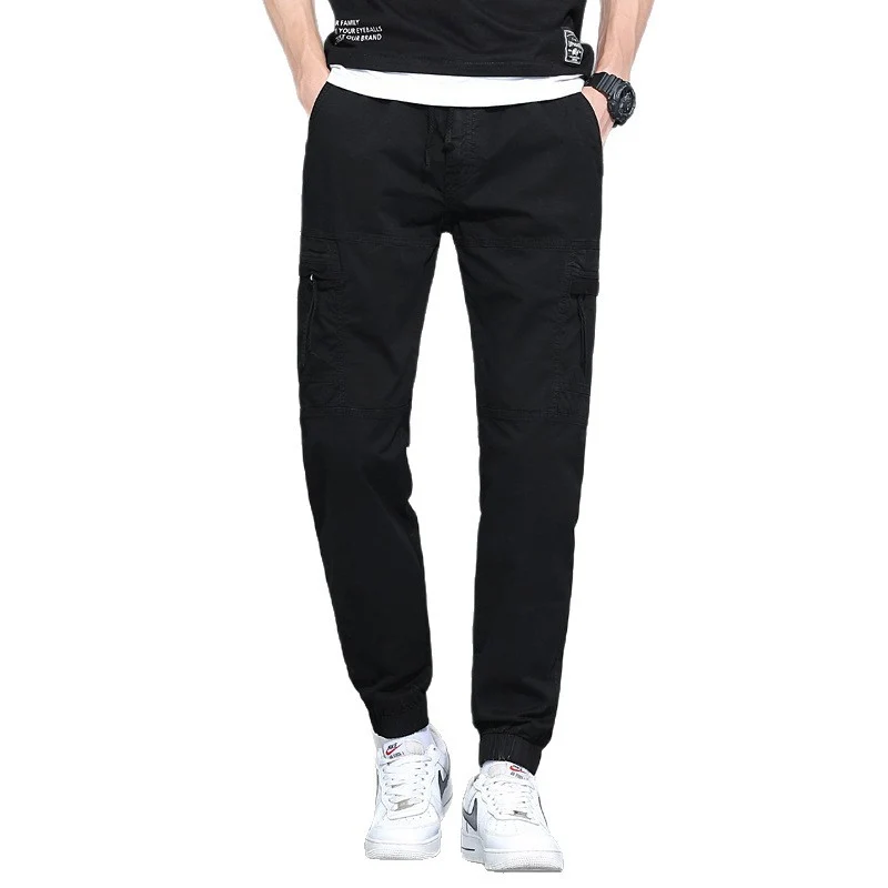 Herren Urbaner Tactical-Cargo-Jogger mit ergonomischen Kniefalten, integrierter Schlüsselöse und elastischem Knöchelabschluss Drune