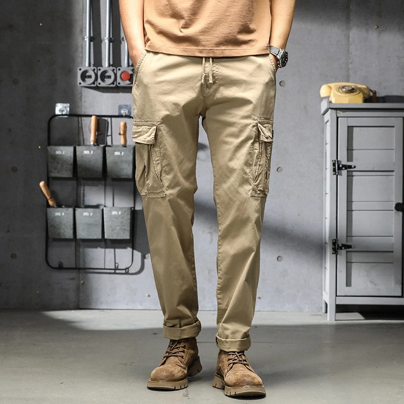Herren Urbaner Ripstop-Cargo-Jogger mit elastischem Komfortbund und Mehrfach‑Klappentaschen Drune