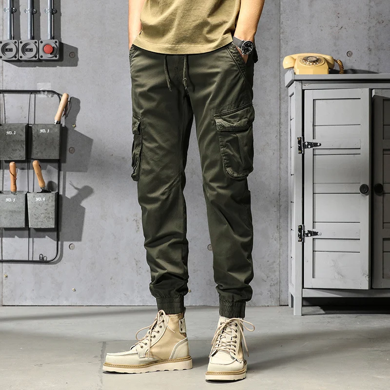 Herren Urbaner Cargojogger mit elastischem Komfortbund, Organizer‑Taschen und gerippten Bündchen Drune