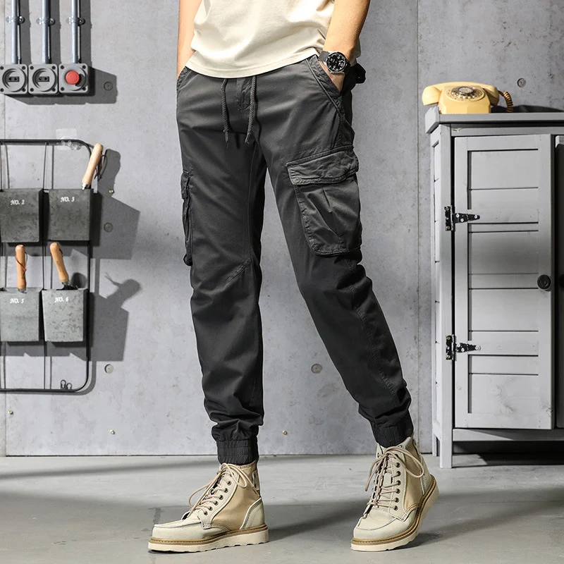 Herren Urbaner Cargojogger mit elastischem Komfortbund, Organizer‑Taschen und gerippten Bündchen Drune