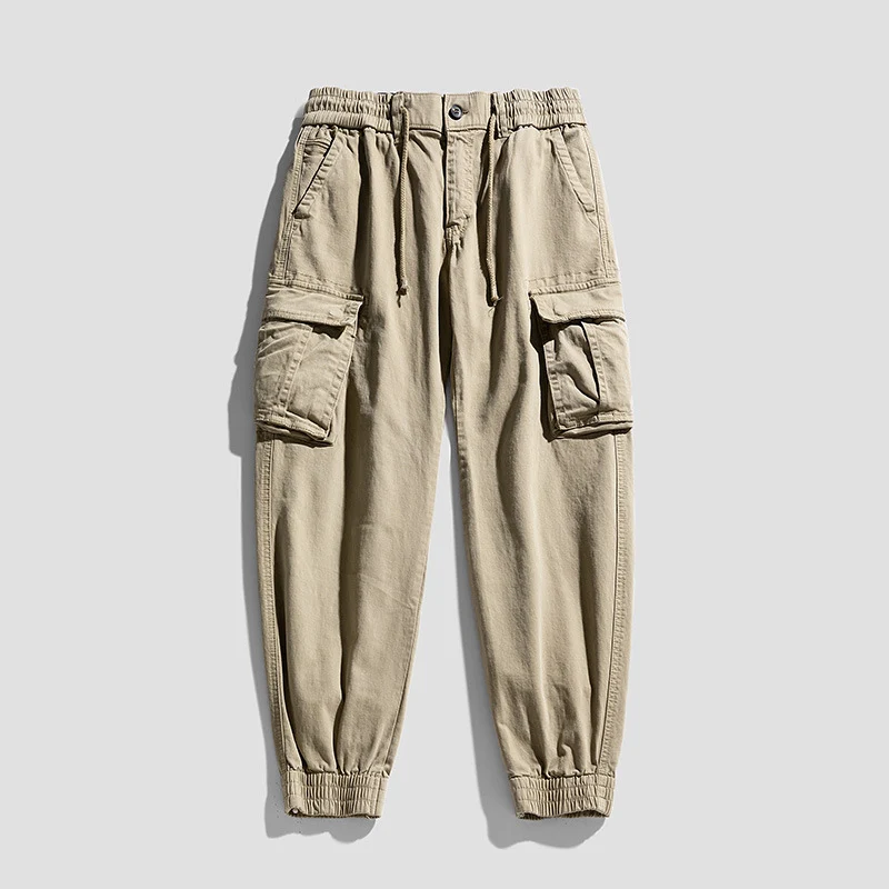 Herren Urban‑Utility Relaxed‑Fit Cargo‑Jogginghose mit Tunnelzug und Mehrfach‑Taschen Drune